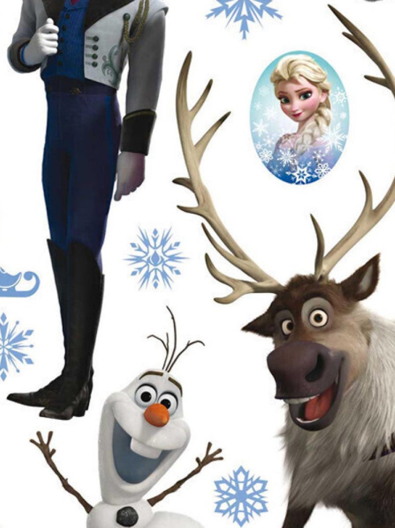 Stickers géant La Reine des Neiges Frozen Disney Multicolore - Kiabi