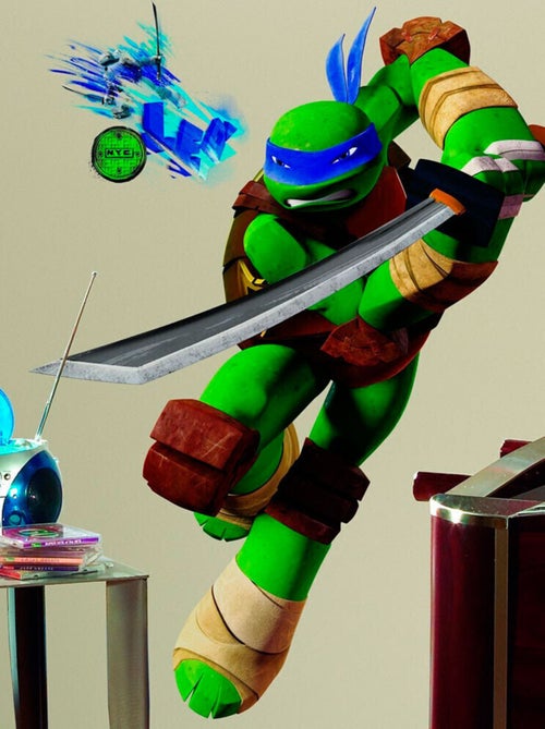 Stickers géant Leonardo Tortues Ninja Nickelodeon H 90 CM - Kiabi