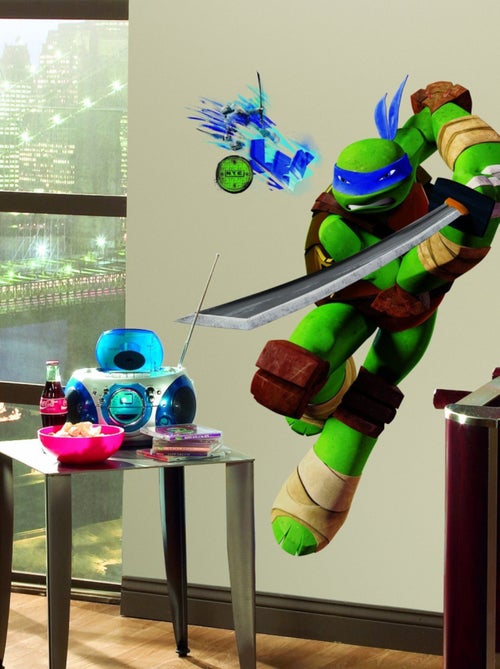 Stickers géant Leonardo Tortues Ninja Nickelodeon H 90 CM - Kiabi