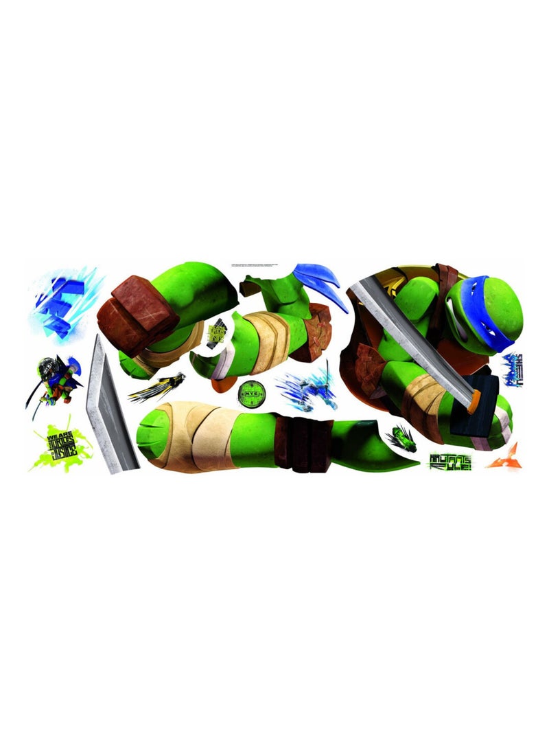 Stickers géant Leonardo Tortues Ninja Nickelodeon H 90 CM Multicolore - Kiabi