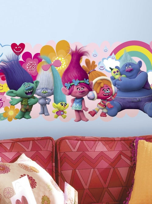 Stickers géant Les Trolls Love 41x98 - Kiabi