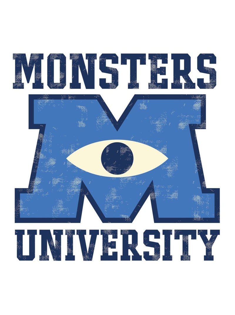 Stickers Géant Logo Monstres Academy Disney Bleu - Kiabi
