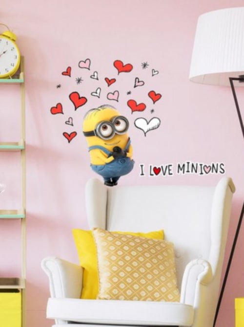 Stickers géant Love Les Minions - Kiabi