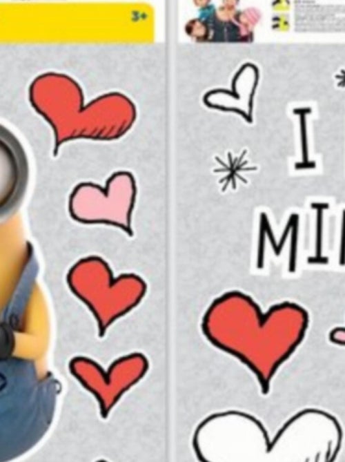 Stickers géant Love Les Minions - Kiabi