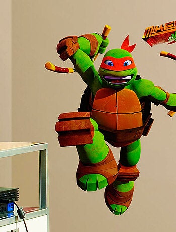 Stickers géant Michelangelo Tortues Ninja Nickelodeon H 90 CM