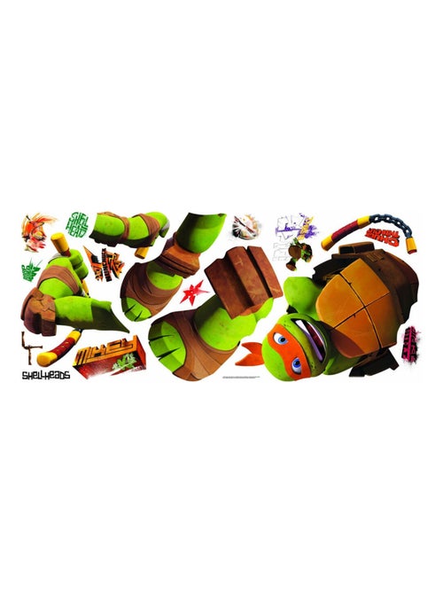 Stickers géant Michelangelo Tortues Ninja Nickelodeon H 90 CM - Kiabi