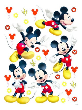 Stickers géant Mickey Mouse Postures Disney 85 cm x 65 cm