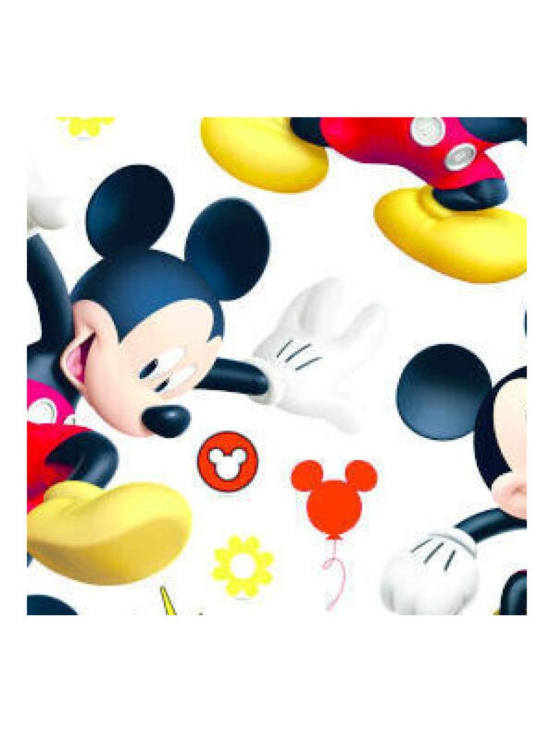 Stickers géant Mickey Mouse Postures Disney 85 cm x 65 cm Multicolore - Kiabi