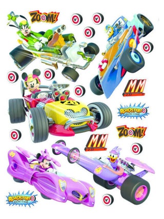 Stickers géant Mickey Racers Disney