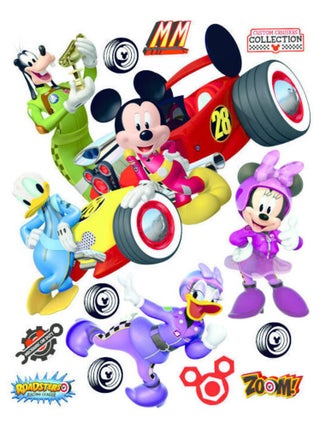 Stickers géant Mickey Racing Cars Disney 85x65 CM