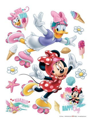 Stickers géant Minnie et Daisy Disney
