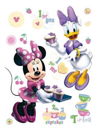 Stickers géant Minnie et Daisy Disney