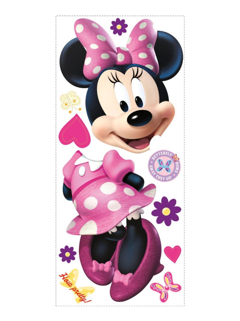 Stickers géant Minnie Mouse Boutique Disney Rose - Kiabi