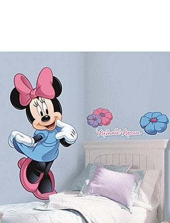 Stickers géant Minnie Mouse & Fleurs Disney