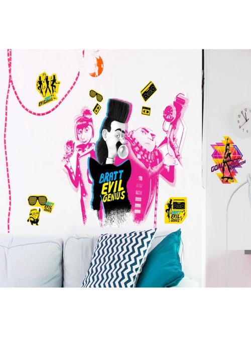 Stickers géant Musique Les Minions - Kiabi