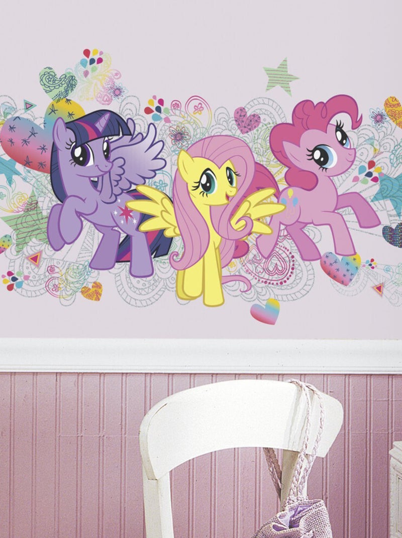Stickers géant My Little Pony Love Multicolore - Kiabi