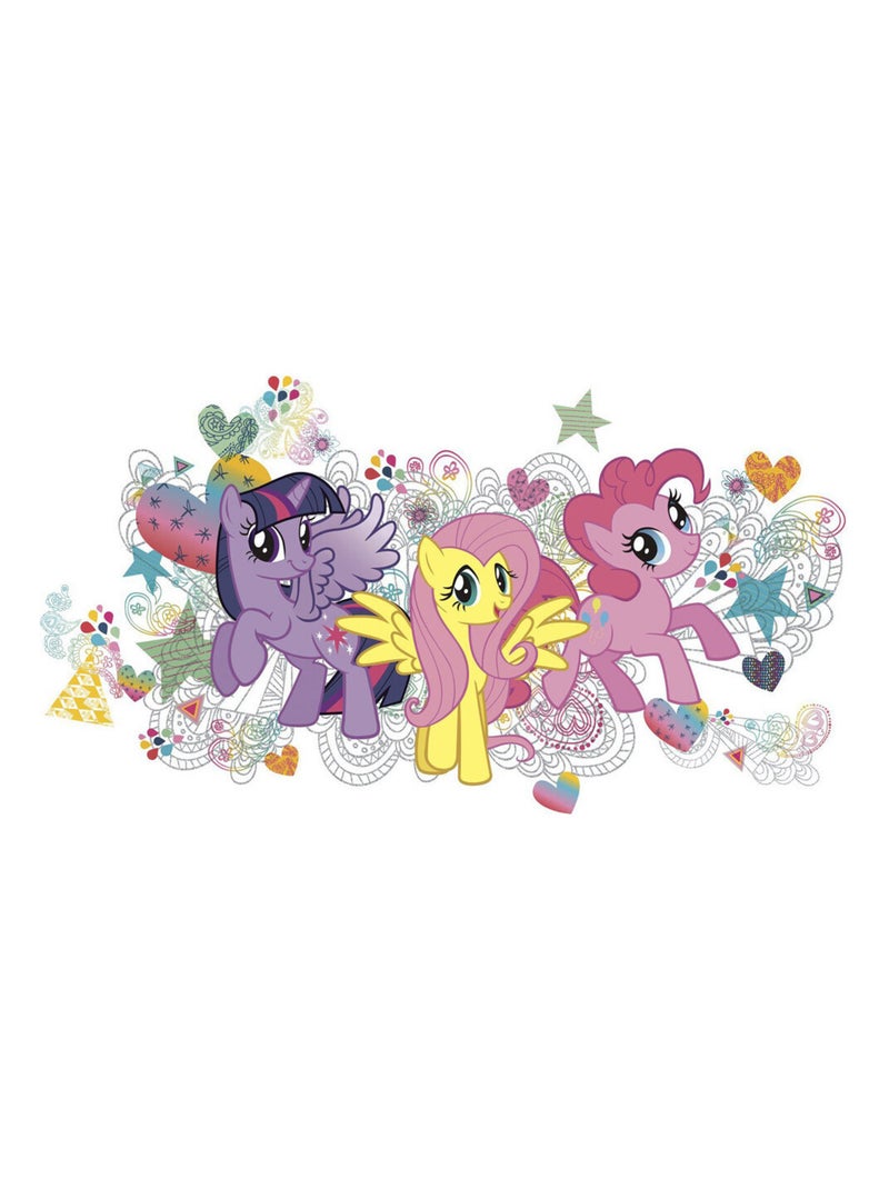 Stickers géant My Little Pony Love Multicolore - Kiabi