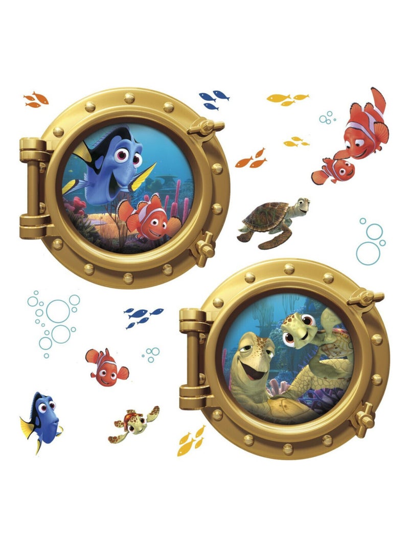 Stickers géant Némo Hublot Disney Bleu - Kiabi