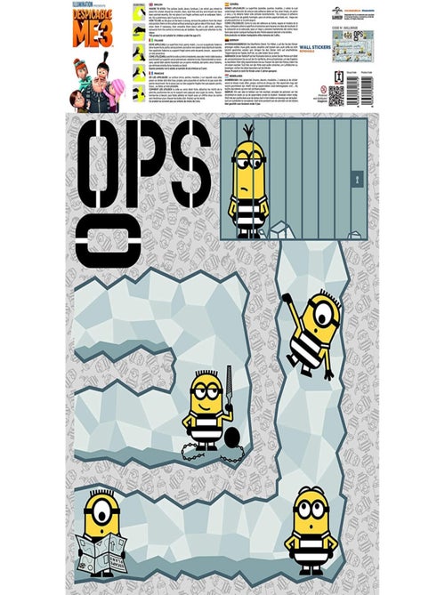 Stickers géant Oops Les Minions - Kiabi