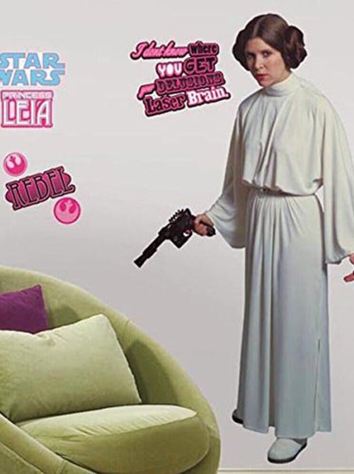 Stickers Géant Princesse Leia Star Wars - Kiabi