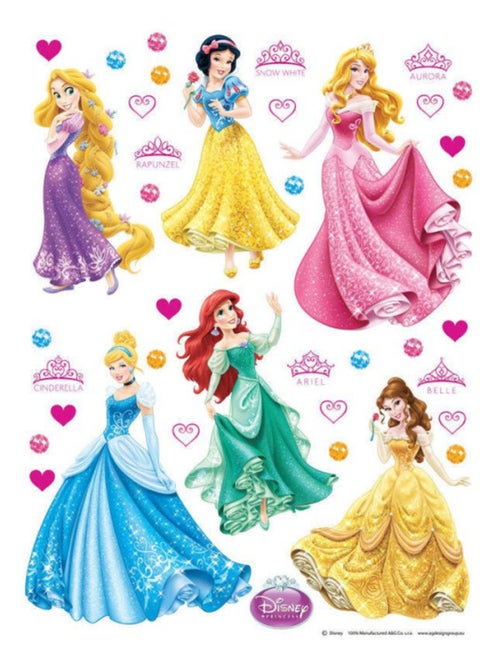 Stickers géant Princesses Disney 42.5 x 65 cm - Kiabi