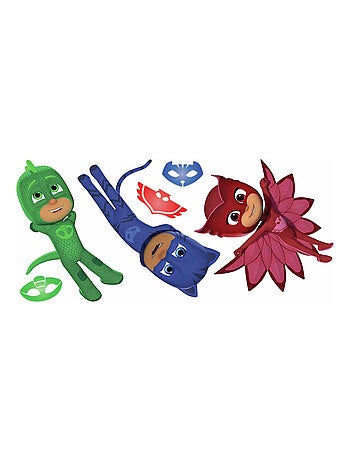 Stickers géant Pyjamasques avec Yoyo, Bibou et Gluglu