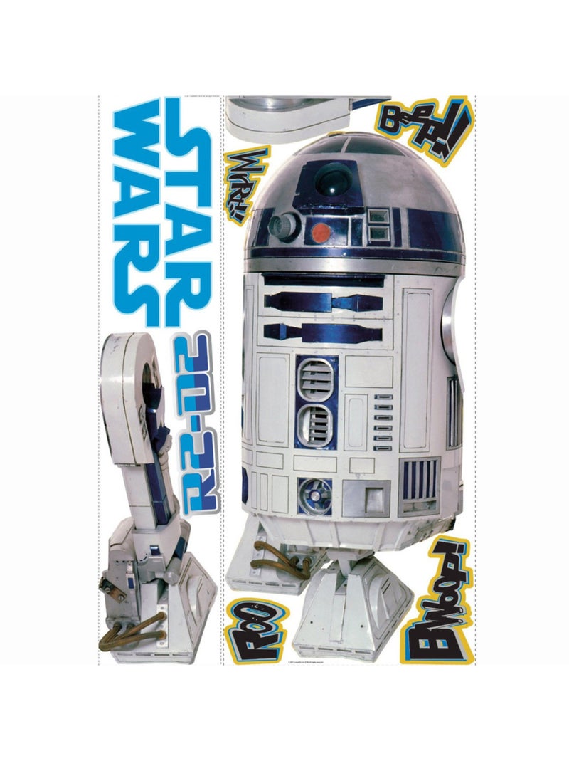 Stickers Géant R2D2 Star Wars Bleu - Kiabi