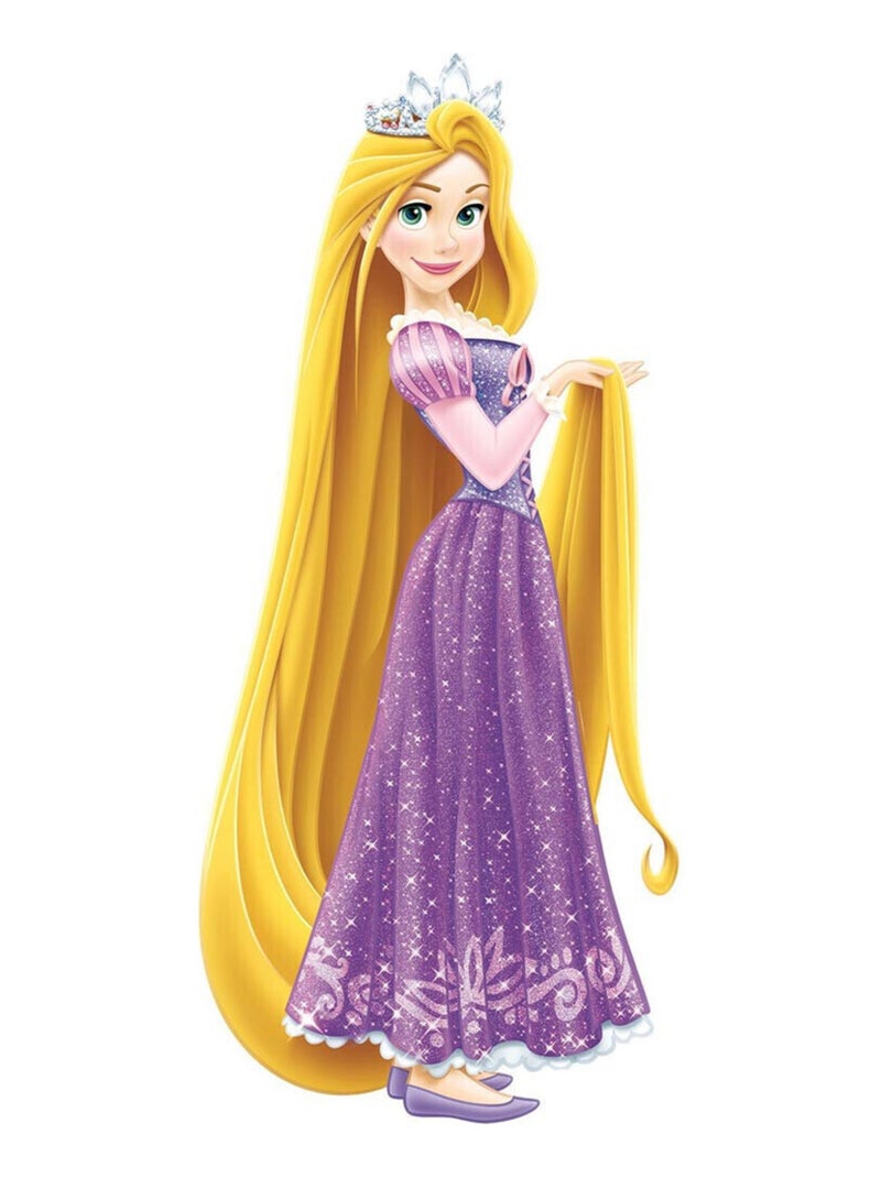 Stickers Géant Raiponce Princesse Disney 45x100cm Blanc Violet Gris - Kiabi