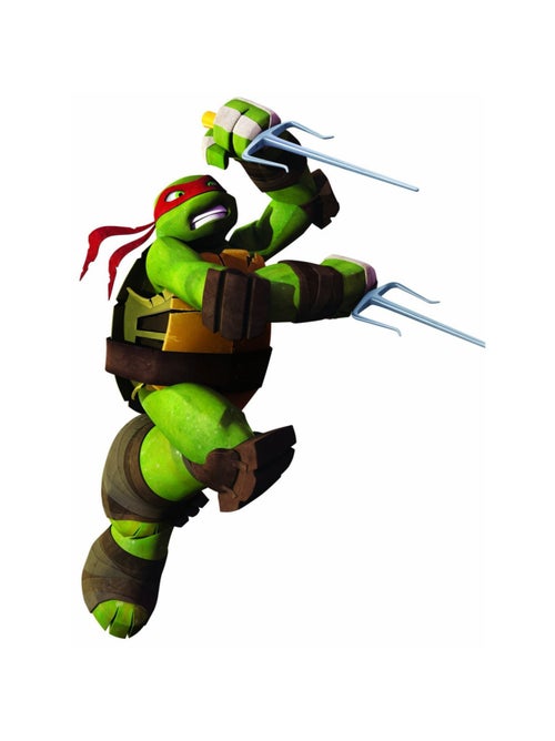Stickers géant Raphael Tortues Ninja Nickelodeon H 90 CM - Kiabi