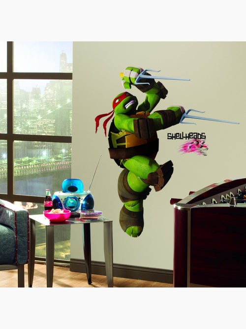 Stickers géant Raphael Tortues Ninja Nickelodeon H 90 CM - Kiabi