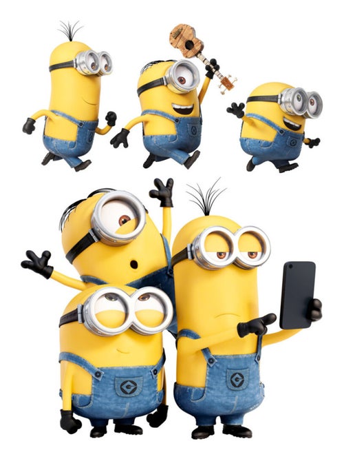 Stickers geant Selfie Les Minions - Kiabi