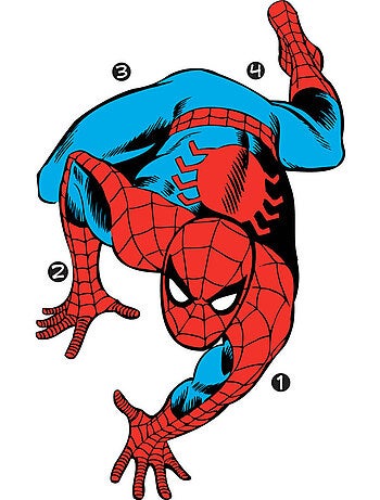 Stickers Géant Spiderman Comics Marvel - 53x86cm