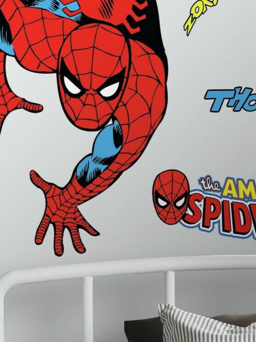 Stickers Géant Spiderman Comics Marvel - 53x86cm - Kiabi