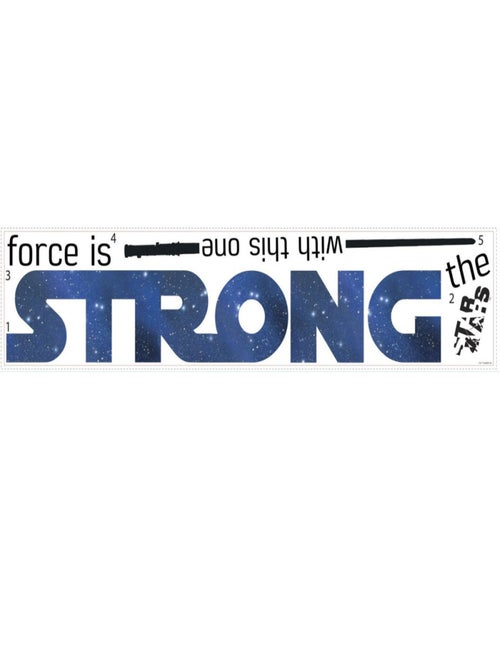 Stickers Géant Star Wars The Force is strong with this One - Kiabi