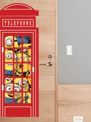 Stickers geant Téléphone Les Minions