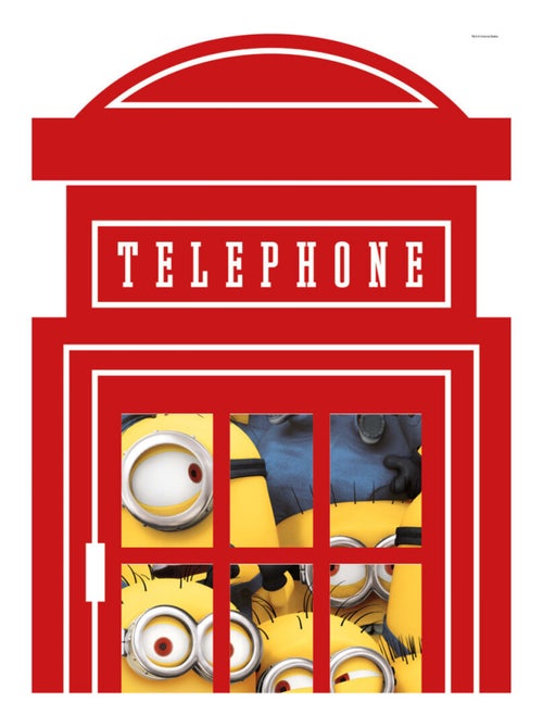 Stickers geant Téléphone Les Minions - Kiabi