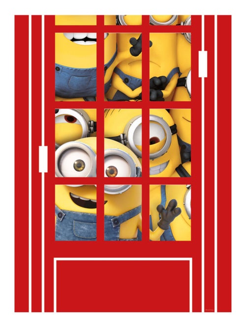 Stickers geant Téléphone Les Minions - Kiabi