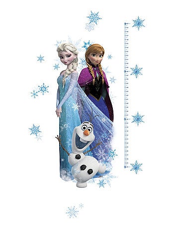Stickers géant Toise La Reine des Neiges Disney