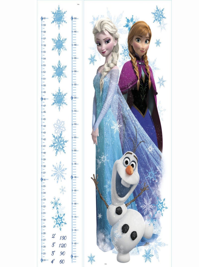 Stickers géant Toise La Reine des Neiges Disney Bleu - Kiabi