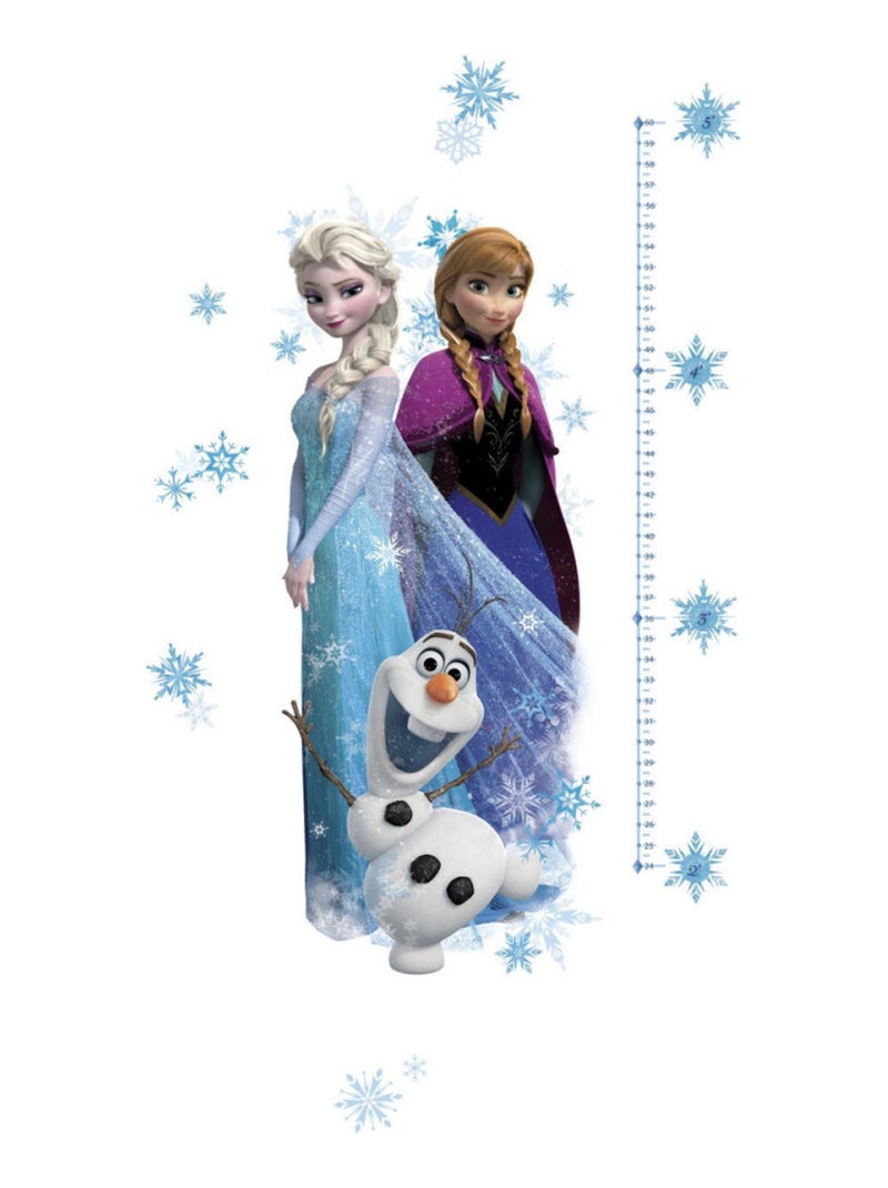 Stickers géant Toise La Reine des Neiges Disney Bleu - Kiabi