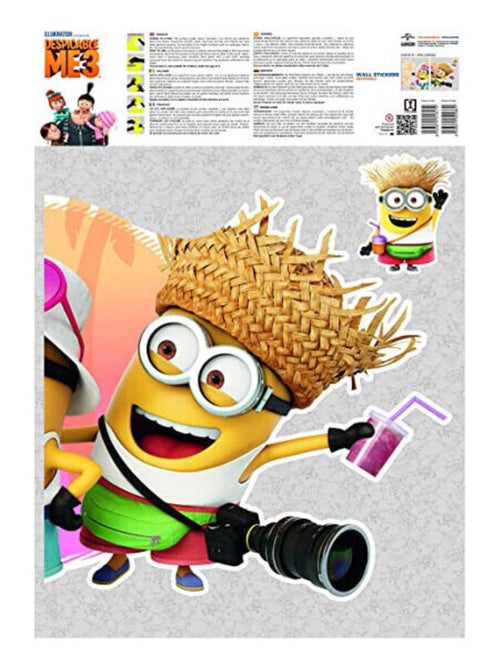 Stickers geant Vacances Les Minions - Kiabi