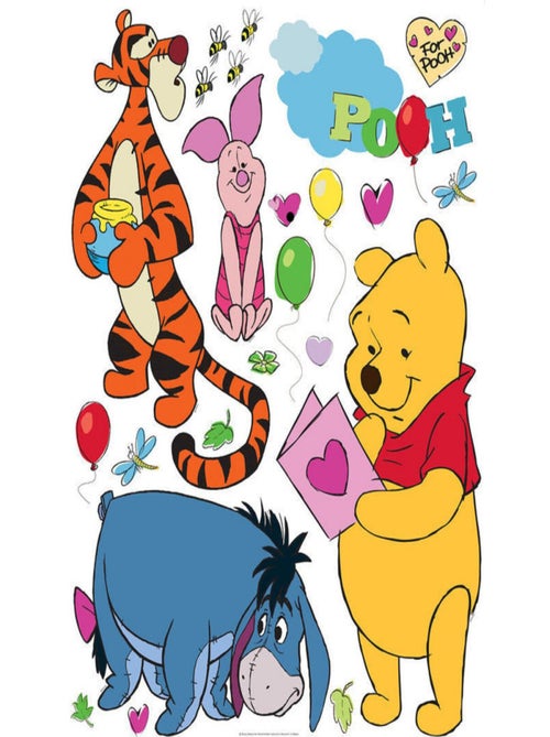 Stickers géant Winnie & ses amis Disney 42.5 x 65cm - Kiabi