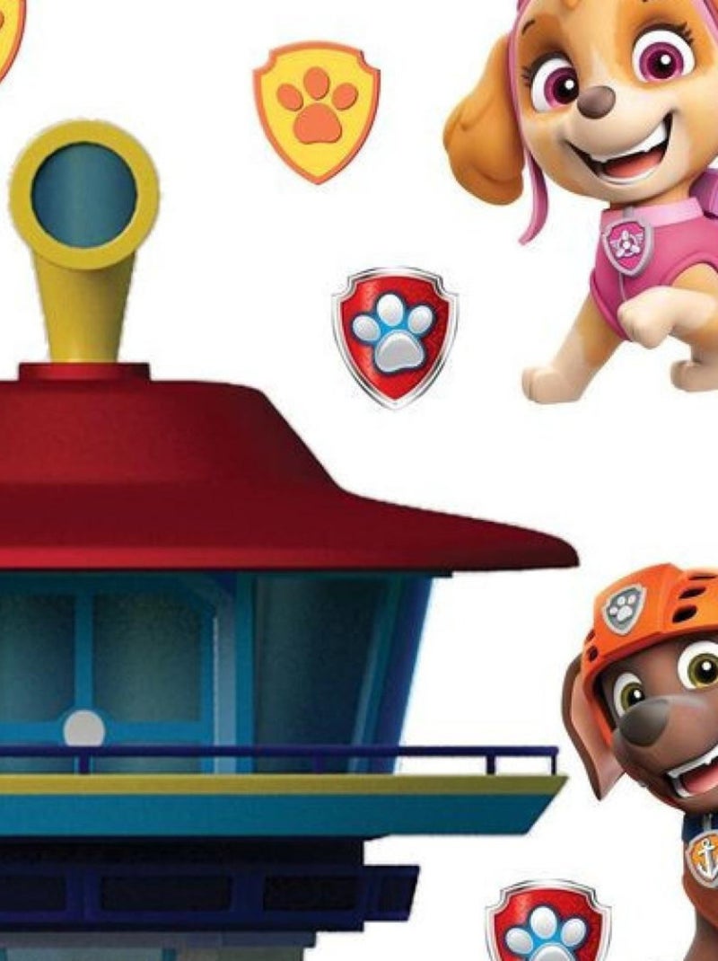 Stickers géants Pat'Patrouille - modèle centre de commande - 65 CM x 85 CM Multicolore - Kiabi