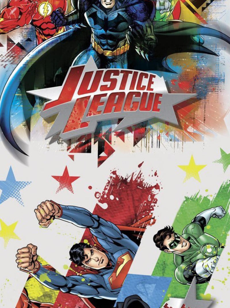 Stickers géants repositionnables Justice League DC Comics 25,4CM X 45,7CM Multicolore - Kiabi