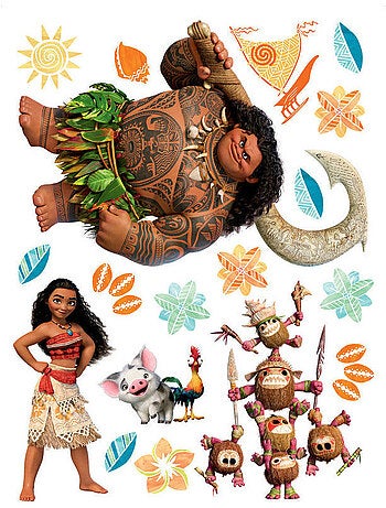 Stickers géants Vaiana Disney