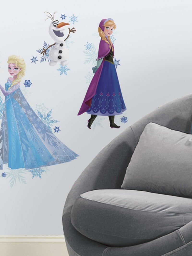 Stickers La Reine des Neiges Disney Frozen 49x72cm Multicolore - Kiabi