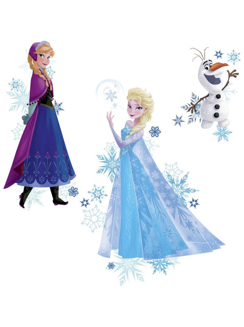 Stickers La Reine des Neiges Disney Frozen 49x72cm Multicolore - Kiabi