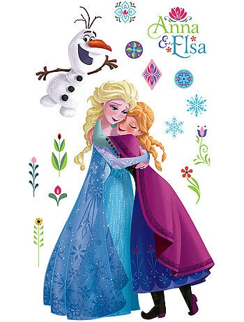 Stickers la reine des neiges nordic summer xxl - 127 x 200 cm
