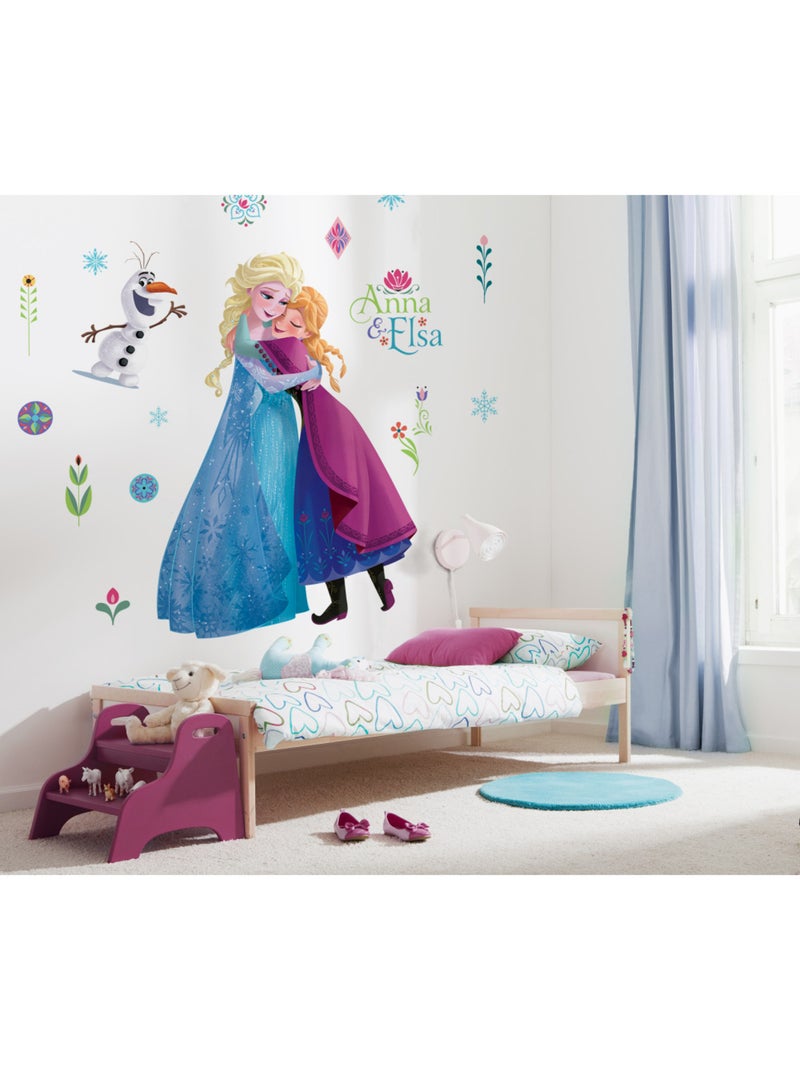Stickers  la reine des neiges nordic summer xxl - 127 x 200 cm Multicolore - Kiabi