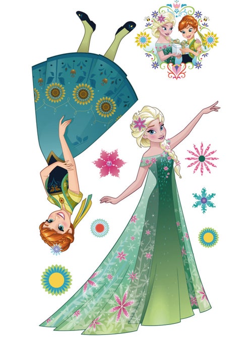 Stickers  la reine des neiges springtime xxl - 127 x 200 cm - Kiabi